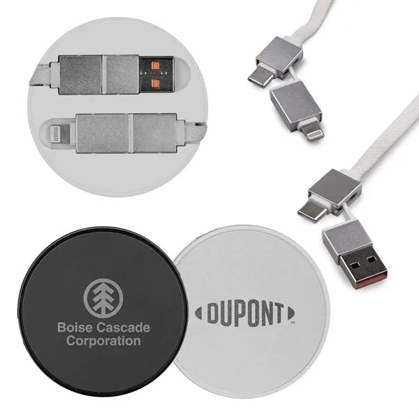 Main Product Image for Custom Laser Engraved ChargeFlex 4-in-1 Retractable Cable