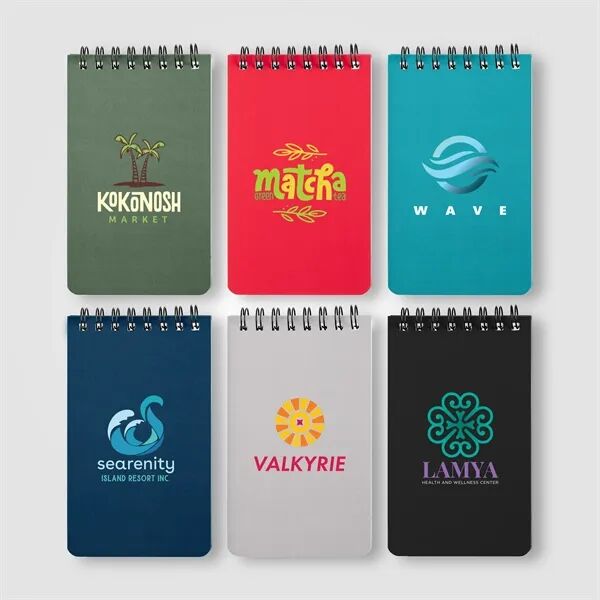 Main Product Image for Custom Printed Atlas Essentials Stone Paper Spiral Notepad