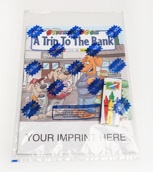 Main Product Image for A Trip To The Bank Sticker Book Fun Pack USA Made