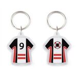 Acrylic Jersey key tag - Silver