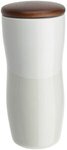 Adriano 12 oz Double Wall Ceramic Tumbler - Silkscreen - White