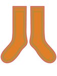 Adult Athletic Crew Socks - Orange