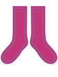 Adult Athletic Crew Socks - Pink