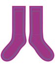 Adult Athletic Crew Socks - Purple