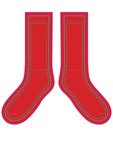 Adult Athletic Crew Socks - Red