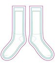 Adult Athletic Crew Socks - White