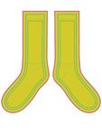 Adult Athletic Crew Socks - Yellow