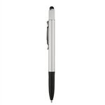 Alicante Aluminum Spin Top Stylus Pen - Metallic Silver