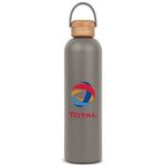 Allegra Bottle with Bamboo Lid - 33 oz. - Gray