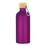 Aluminum Tundra Bike Bottle With Bamboo Lid - Metallic Purple