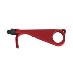 Antibacterial Door Opener With Stylus Pen - Red