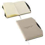 Arc Hardcover Journal with Pen - Medium Beige