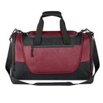 Austin Nylon Collection-Duffel Bag - Heather-burgundy