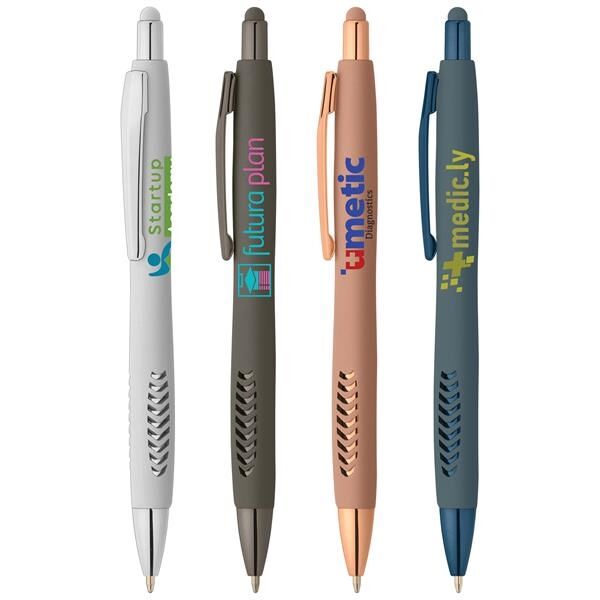 Main Product Image for Full Color Avalon Softy Monochrome Metallic Stylus Pen