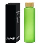 Aws 20 Oz. Belle Glass Bottle With Bamboo Lid -  