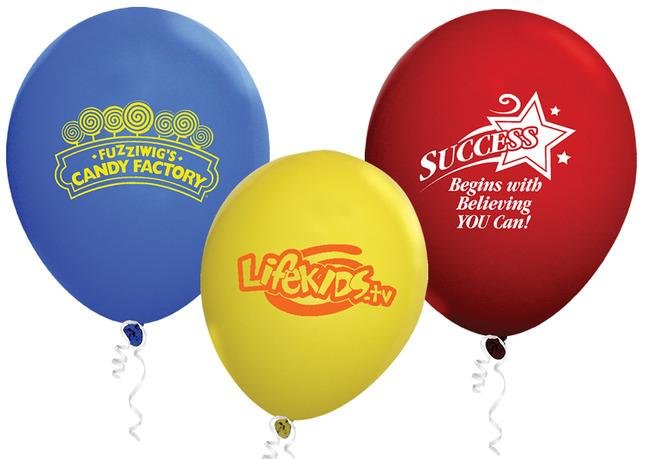 Main Product Image for Custom Printed USA Standard Latex Balloons 9"