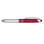 Ballpoint Stylus Pen With Light - Red