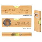 Bamboo Level With Bottle Opener -  