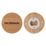Buy Laser Engraved Bamboo Magnetic Bottle Opener
