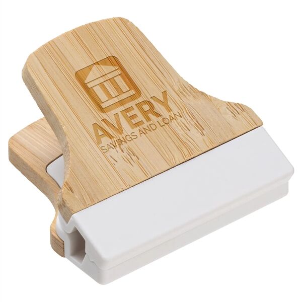 Main Product Image for Custom Printed Bamboo Magnetic Power Clip