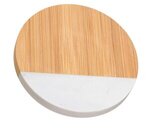 Bamboo/Marble Combo Coaster - Bamboo