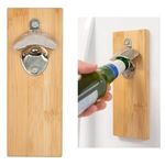 Bamboo Wall Mounted Bottle Opener -  