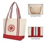 Bayshore Boat Tote Bag - Natural Red