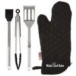 BBQ Grilling Mitt Kit -  