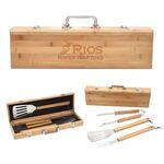 Buy Bbq Set In Bambo Case