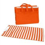 Beach Mat - Orange With White