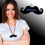 Buy Custom Printed Black Plastic Mustache Medallion