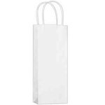 Buy Blank White Kraft 1-Bottle Wine Tote Bag