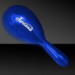 Buy Custom Printed Plastic Glitter Maraca Blue 7" 