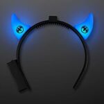 Buy Blue Led Devil Horn Headband