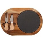 Bon Appetit Slate Cheese Set - Natural