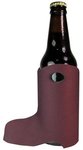 Boot Shaped Bottle Coolie - Burgundy