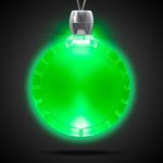 Bottle Cap Light-Up Acrylic Pendant Necklace - Green