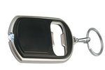 Bottle Opener Key Chain With LED Light - Black