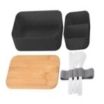 Bountiful Bento Box - Black With Gray