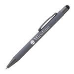 Bowie Softy w/Stylus - Laser Engraved - Metal Pen - Gray