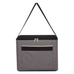 Brighton Heathered Kooler Bag - Gray With White