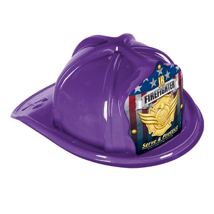 Main Product Image for Custom Imprinted Plastic Purple Fire Hat with Paper Shield