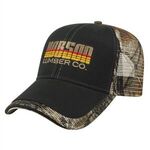 Camo Mesh Back Cap - Black-realtree Ap™