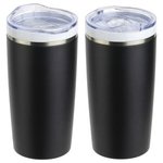 Cardiff 20 oz Ceramic-Lined Stainless Steel Tumbler - Medium Black