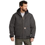 Carhartt Quilted-Flannel-Lined Duck Active Jac. - Gravel