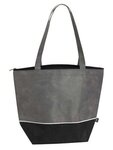 Carnival RPET Cooler Tote - Gray/Black