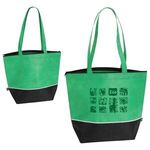 Carnival RPET Cooler Tote - Lime/black