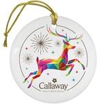 Ceramic Circle Ornament -  