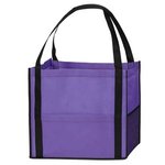 Chandler Non-Woven Mesh Tote - Purple