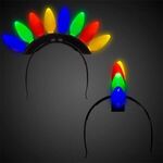 Christmas Bulb LED Mohawk Headband -  